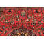 Tapis traditionnel rose pêche en laine noué à la main 6 pi 9 po x 9 pi 6 po