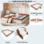 Upholstered Daybed Frame With Fence And Stairs-1483230185