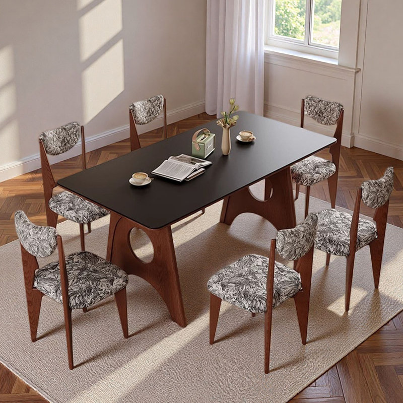 Table de salle à manger French French, H 29,5 po x L 70,9 po x l 31,5 po