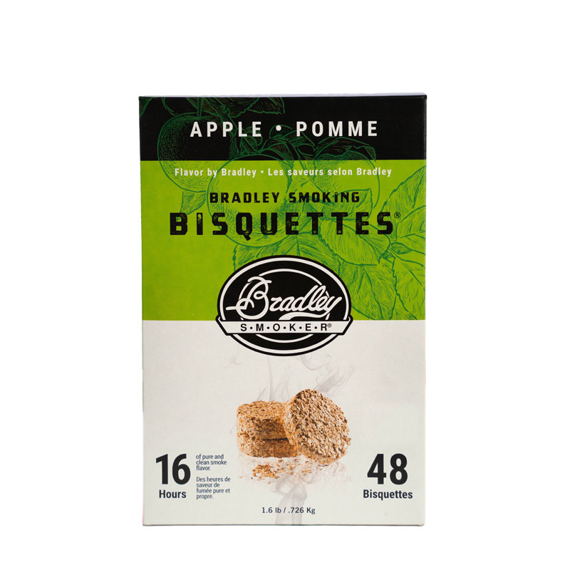Bradley Smoker Bisquette, Apple, 48 pack