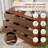 55.2" W 9 Drawer Mid-Century Modern, Wooden Dresser with Curved Profile, Fluted Design and Large Capacity Storage					-574686880