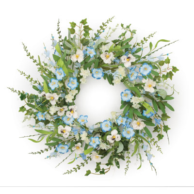 Couronne florale mixte 22 pouces