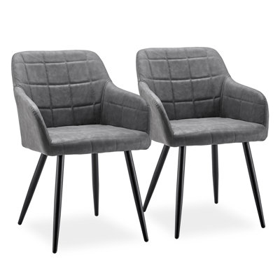 48cm H Upholstered Metal Armchair