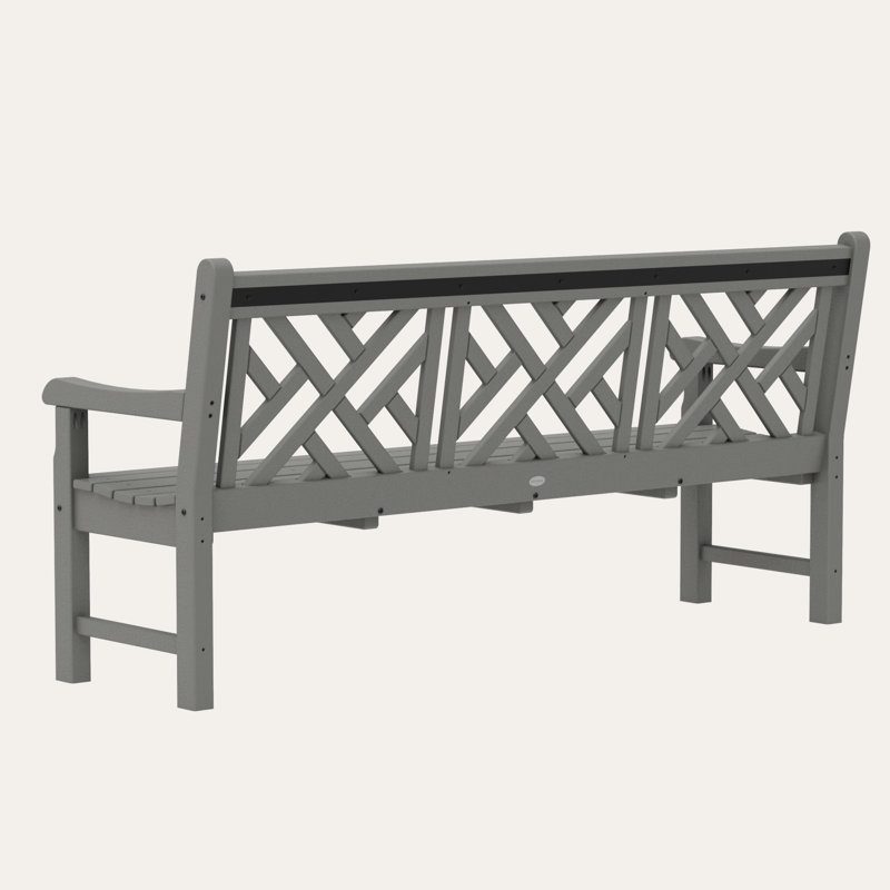 Banc 72 po POLYWOOD Rockford Chippendale, Gris ardoise