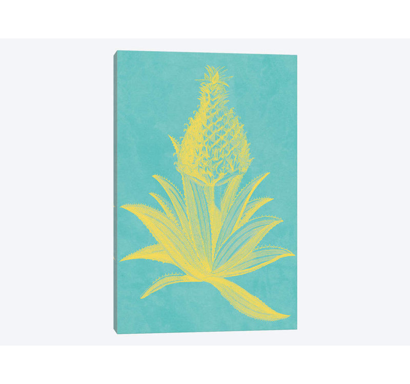 « ananas frais i », impression sur toile, H 26 po x l 18 po x P 1,5 po, Toile tendue, Pas de tapis