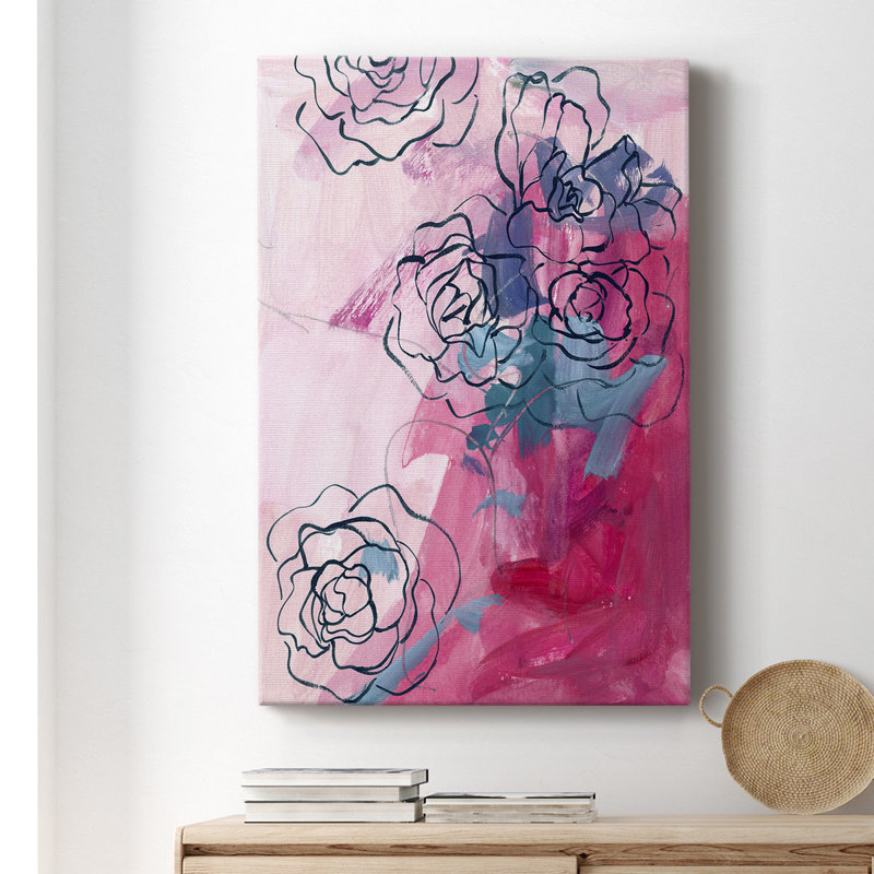 Inner Music II - peinture sur toile tendue, H 18 po x l 12 po x P 1,5 po