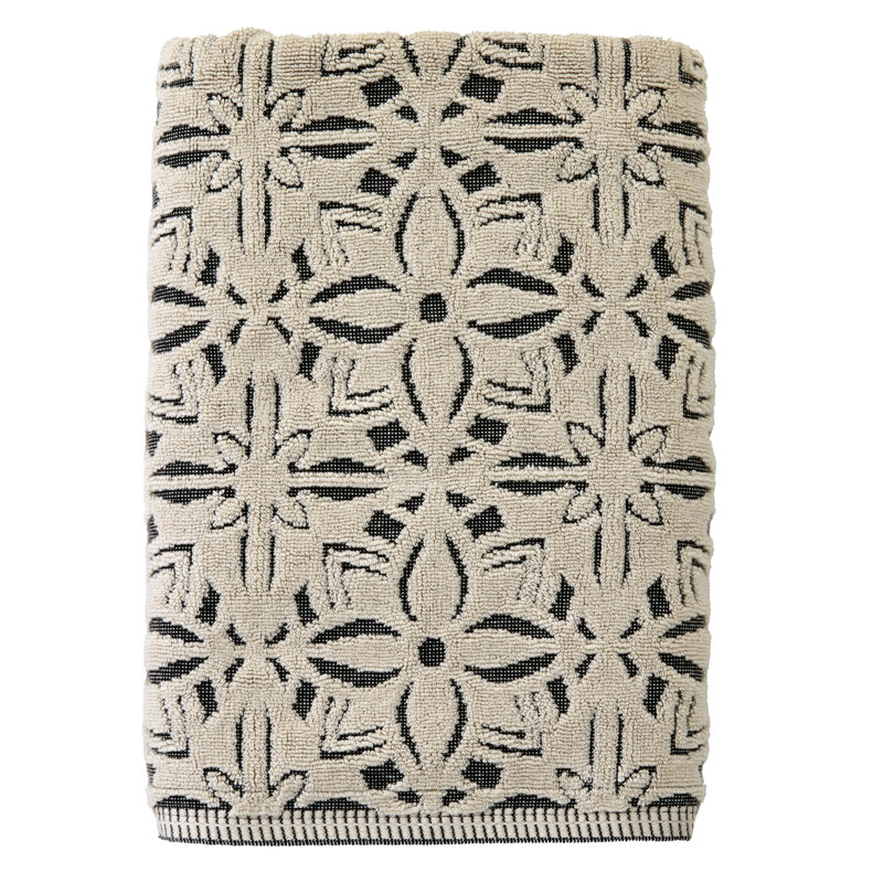 LISBON JACQUARD BATH-BLACK