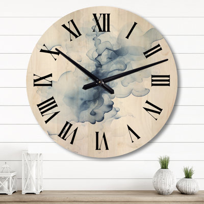 Horloge murale en bois massif Roulston