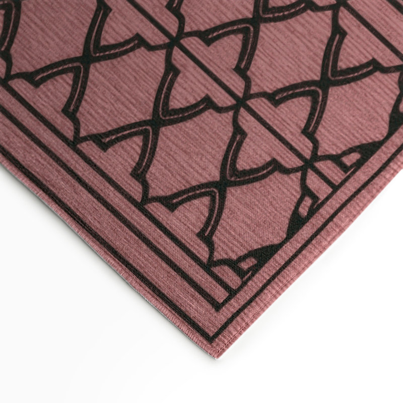 Tapis brun intérieur et extérieur Trellis, Rectangle 5 pi x 7 pi