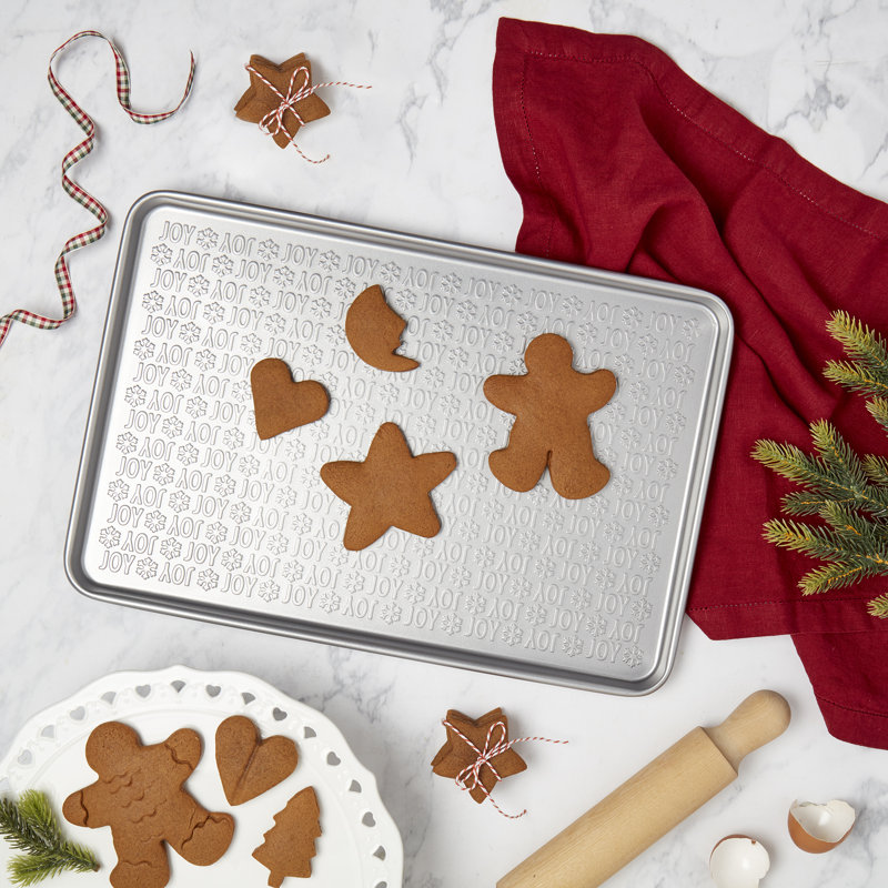 17-Inch Nonstick Carbon Steel Holiday Cookie Sheet