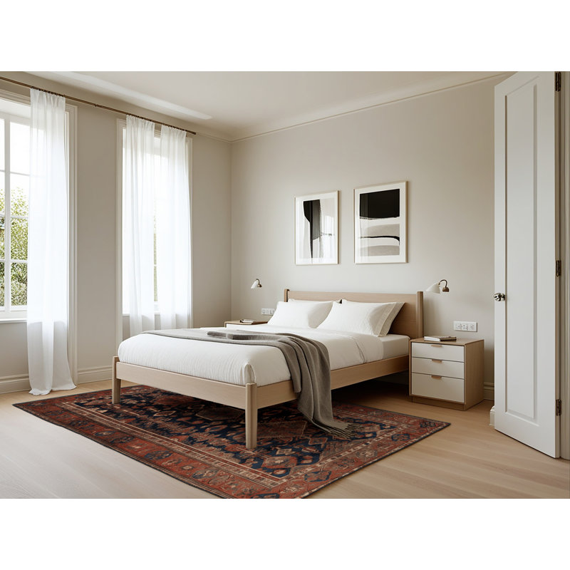 Tapis brun lavable à la machine, Rectangle 5 pi x 7 pi