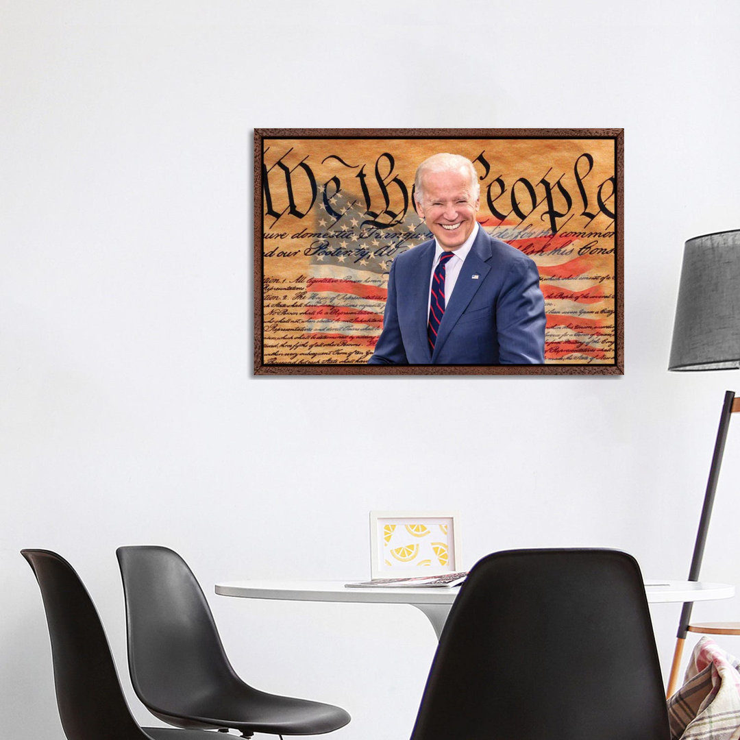 Joe Biden, President Elect, Former Vice President, With The Us Constitution Background 2020 von Panoramic Images - Galle...