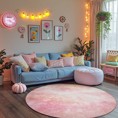 Vintage Floral Washable Non-Slip Area Rug