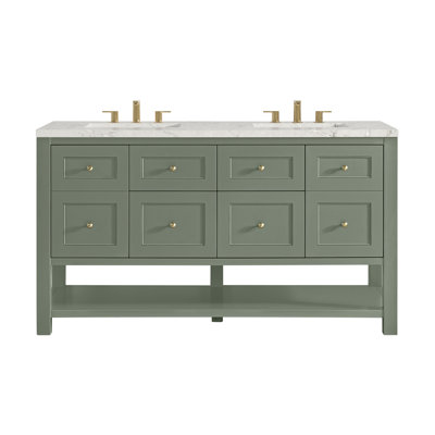 Breckenridge 60'' Double Bathroom Vanity with Top