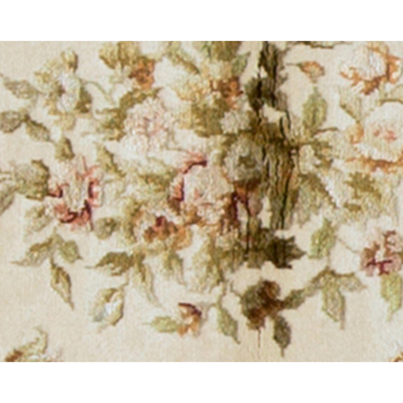 Handmade Silk and Wool Area Rug