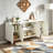 62.9'' Wide Modern White Sideboard Buffet Cabinet