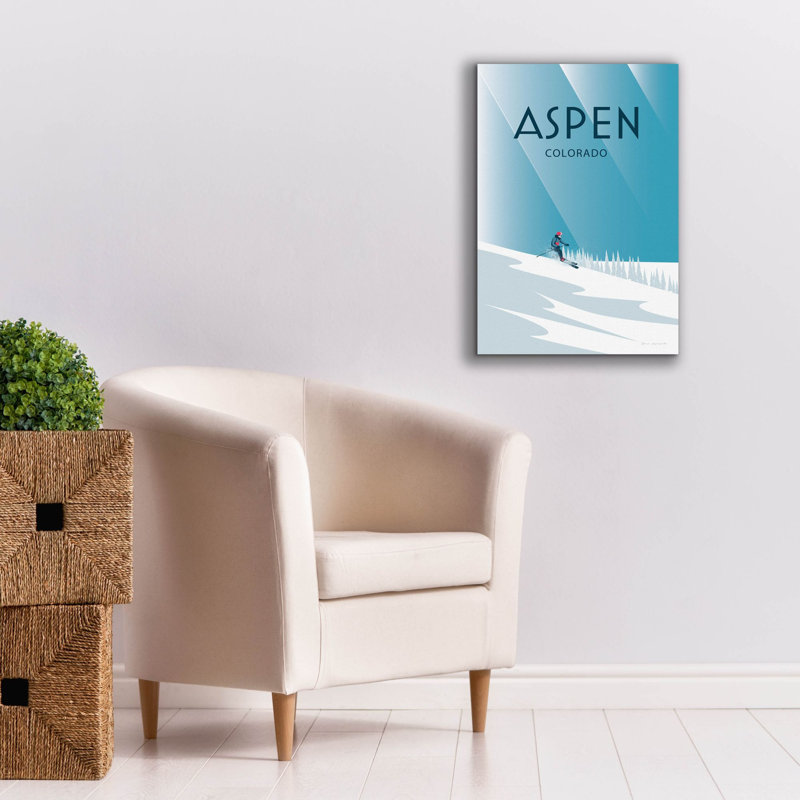  «Aspen» par Omar Escalante, art mural sur toile, 18 po x 26 po