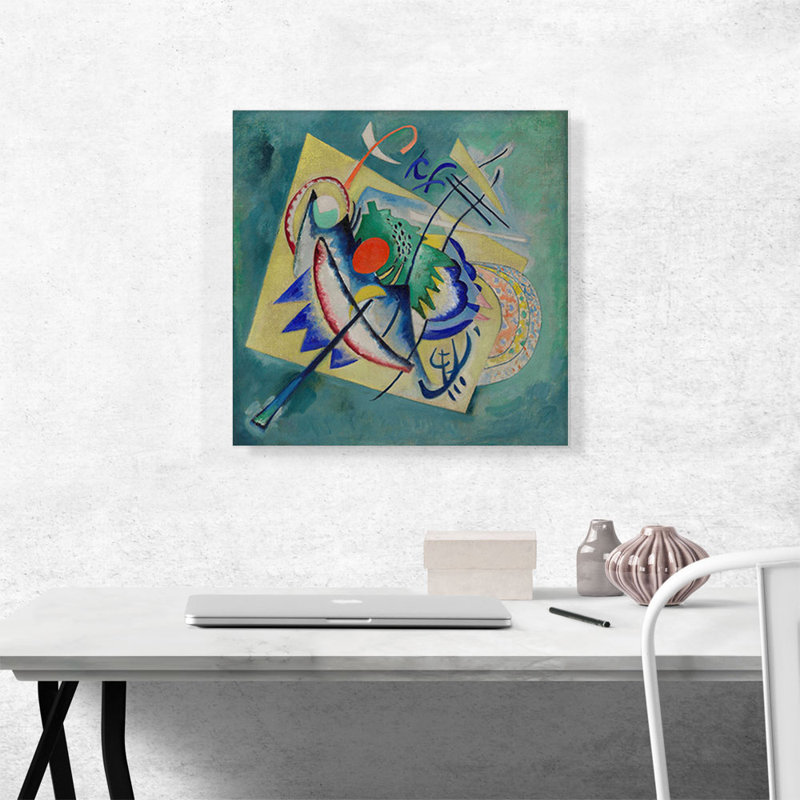 «Red Oval 1920» par Wassily Kandinsky, reproduction d'art sur toile tendue, H 18 po x l 18 po x 1,5 po