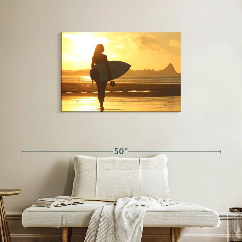 Senne Surfboard Sunset, 24" H x 36" W