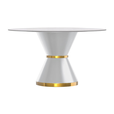 Kyannah Round Metal Base Dining Table