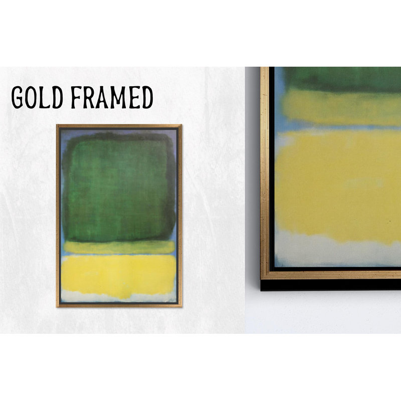 "Contemporary Rothko Style", reproduction d'art sur toile, art mural abstrait 1P, H: 17,8 po x l: 13,8 po