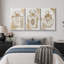 «Gold Pearl Perfume Bottle Glam», reproduction d'art sur toile encadrée, impression sur toile-131583197-131583200