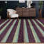Himalayan Wool Striped Area Rug in Mulberry/Yellow-88942375