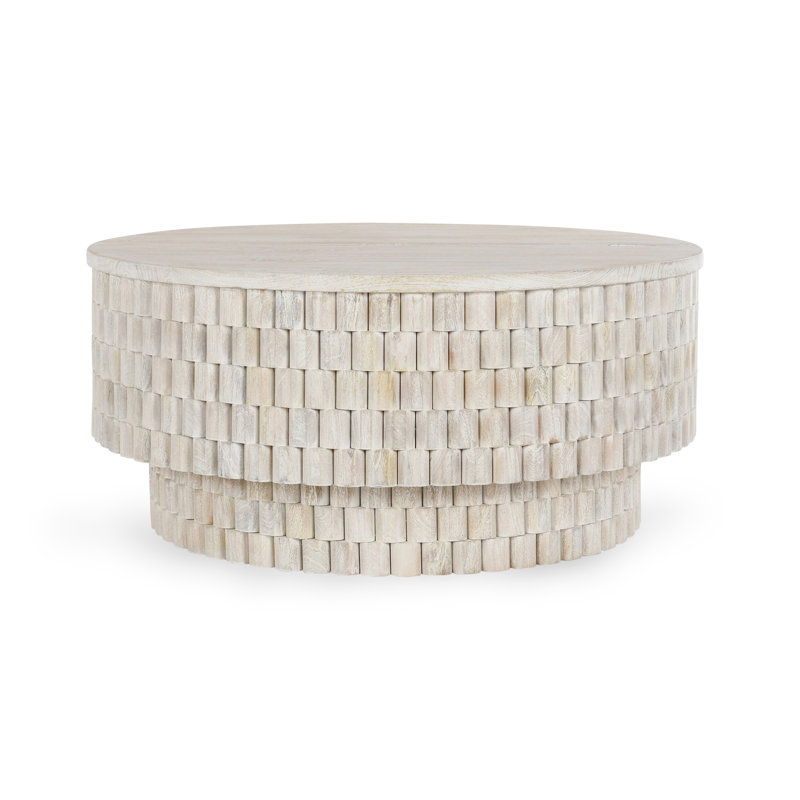 Norwood 40" Round Coffee Table, White