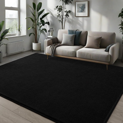 Solid Colour Shag Area Rug