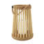 12.55'' H Wood Tabletop Lantern