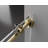 56-60'' - W x 76'' H Single Sliding Shower Door with Nano Coating Easy-clean Stainless Steel Frameless Shower door Gold-101686081