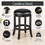 Tabouret de bar pivotant en bois massif