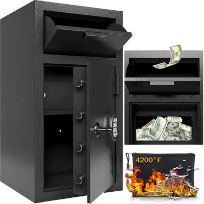 5.8 Cuft Drop Safe for Business with Internal Keyed Locking Compartment