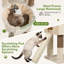 Tour pour arbre à chat multi-niveaux de 84 pouces de hauteur avec 9 poteaux à griffer en sisal, 2 condos pour chat, hamac et perchoir moelleux surdimensionné - idéale pour les chats d'intérieur-1957589562