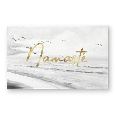 Namaste Pattern Livingroom Indoor Outdoor Door Mat | Home Decor
