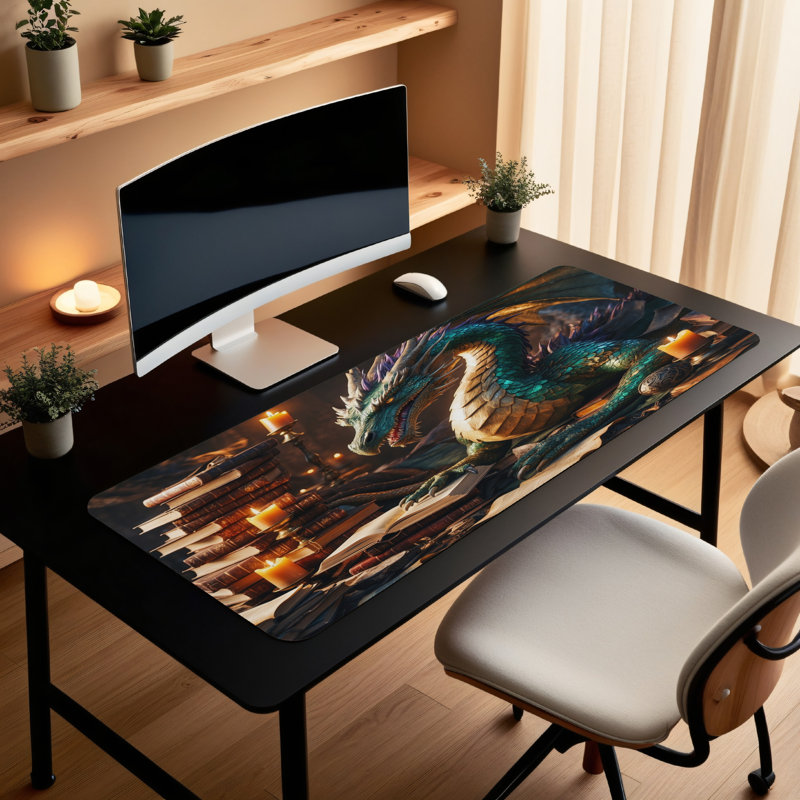 Polyester Desk Pad, 31.5x15.5
