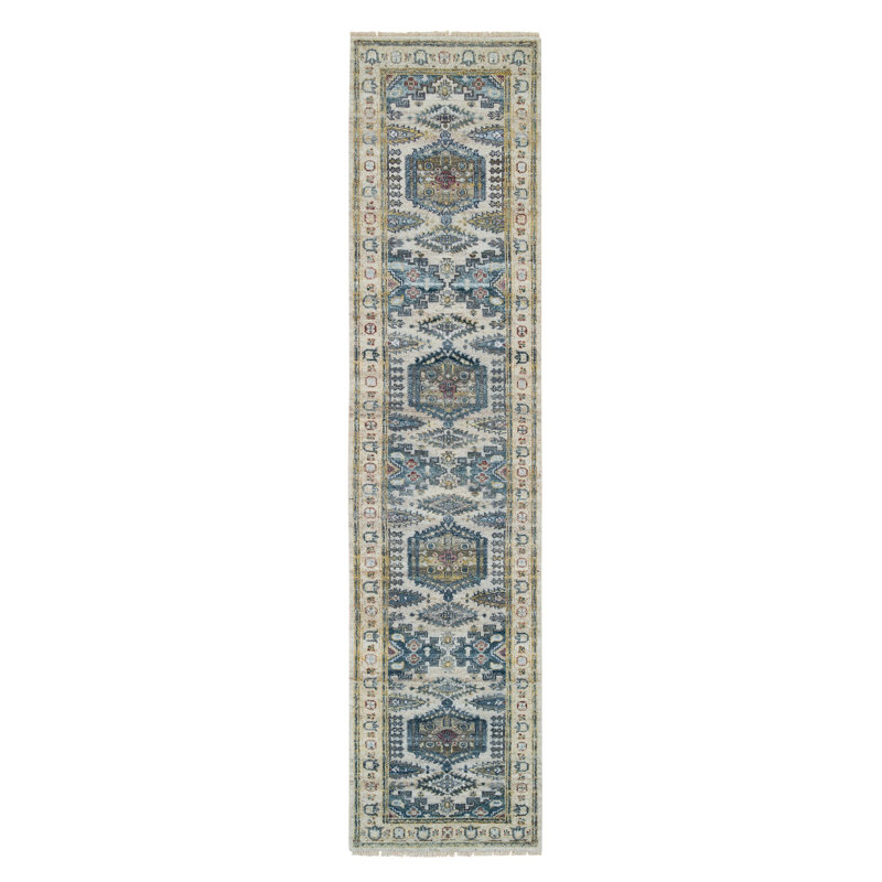 Siive One-of-a-Kind 2'7" X 11'10" New Age Runner Area Rug Ivory