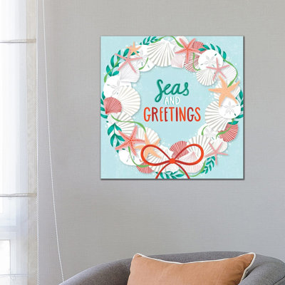Seas & Greetings III by Arrolynn Weiderhold - Wrapped Canvas Print