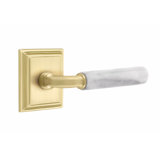 Select Round Passage (Hall & Closet) Door Lever with Square Rosette
