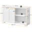 107cm Multifunctional Sideboard with Concealed Storage-938676090
