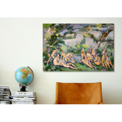 «Bathers 1» par Paul Cezanne, reproduction d'art sur toile