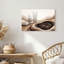 "Minimalist Bare Trees on Swirling Brown Hills", art mural sur toile-307373637