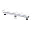 Drain de douche linéaire de 36 pouces avec couvre-tuile amovible, drain de plancher en acier inoxydable nickel brossé 304 avec crépine