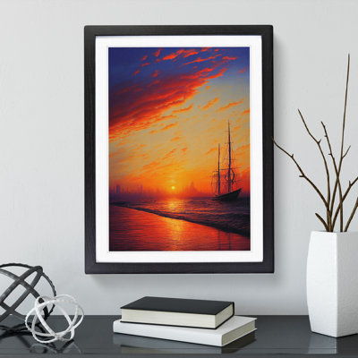 Sunset over the Ships - Wall Art