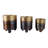 Modern Metal Planters With Spherical Legs And Sleek Dual-Tone Design, Decorative Accent Containers - Set Of 3-2107557018