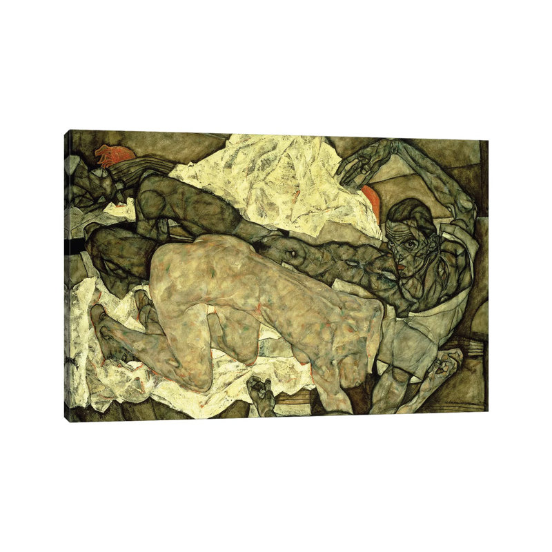 Egon Schiele - Wrapped Canvas Print, 101.6 cm H x 66.04 cm W x 1.91 cm D