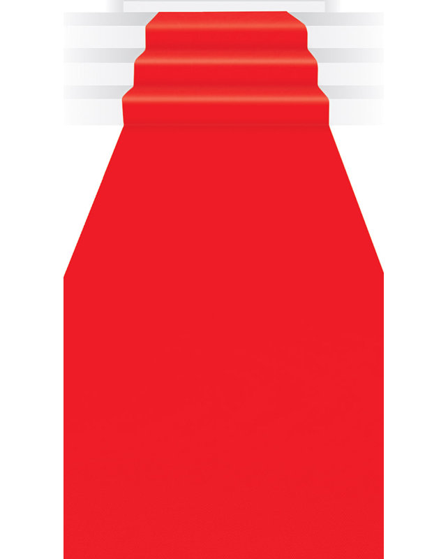 Chemin de table d’allée, rouge