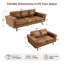 Carmen 2-Piece Upholstered Square Arm Sofa Set-1900152200-1900152207
