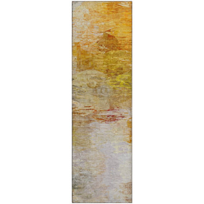 Tapis paprika Cerrito AMF595 lavable à la machine de qualité supérieure