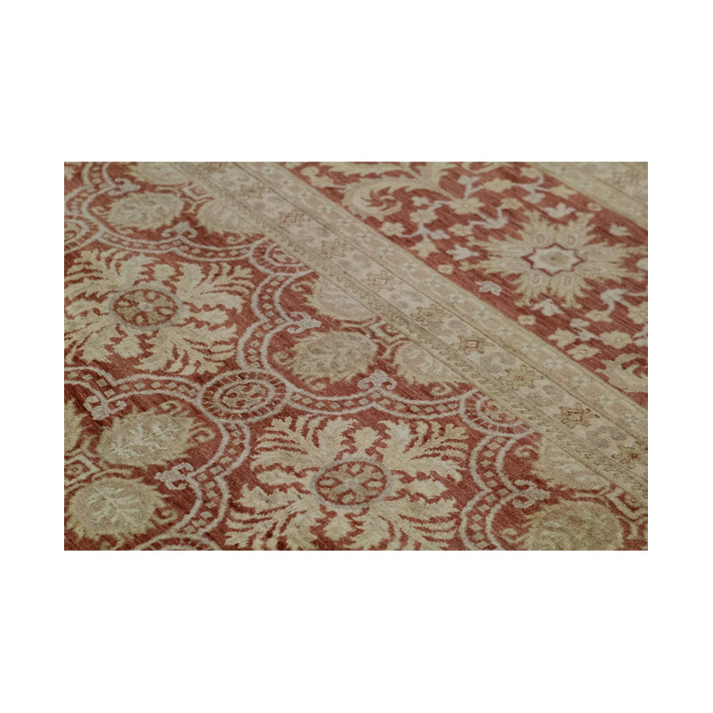 Sultanabad Wool Oriental Area Rug in Rust